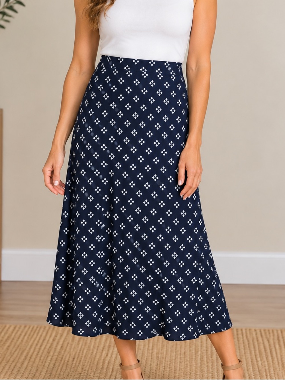 Chico's Navy Skirt‎